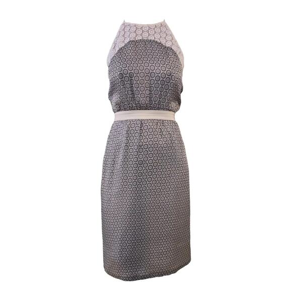 Raoul Caroline 100% Silk Lace Print Dress US 14 NWT Elegant Midi Cocktail - Picture 4 of 10